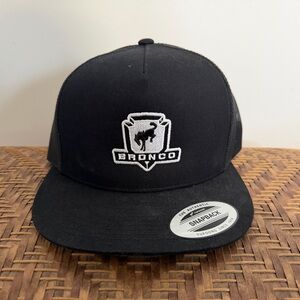Black Snapback Trucker Hat